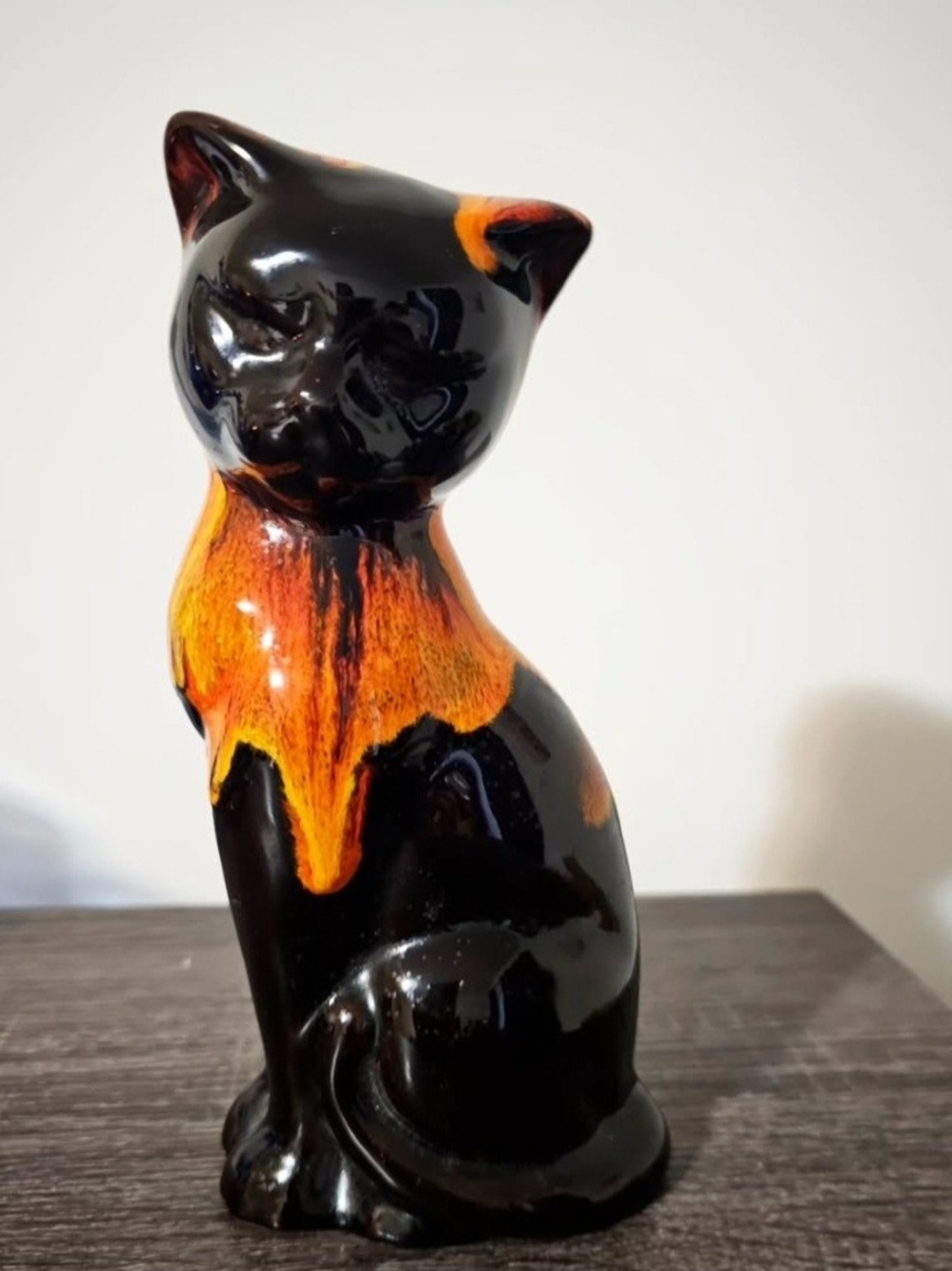Vintage 1960's Evangeline Pottery "Kitty Kat" Figurine